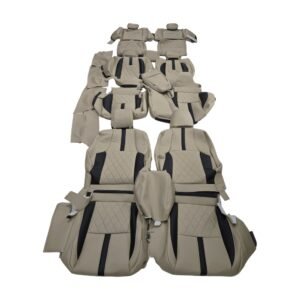toyota prado 150 beige black seat cover o mic 5